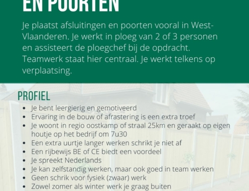 Plaatser afsluitingen en poorten